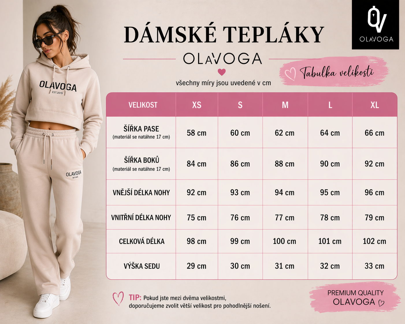OLAVOGA TEPLAKY DAMSKE
